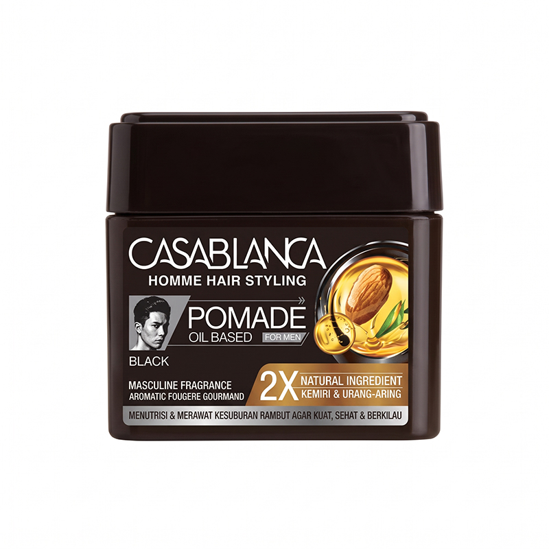 Casablanca Homme Pomade Oil Based Black 50gr | Gogobli