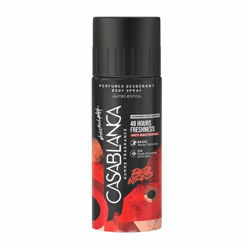 Casablanca Homme Perfumed Deodorant Body Spray Red Hyped 150ml | Gogobli