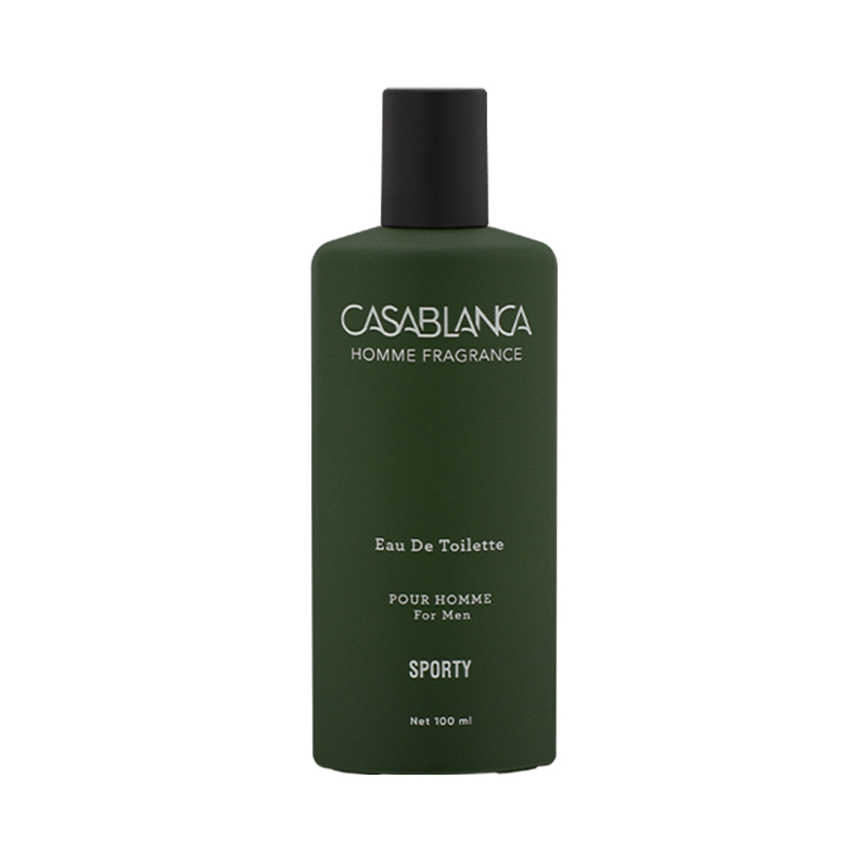 Casablanca Spray Cologne GLASS Homme Dark Green Sporty 100ml | Gogobli