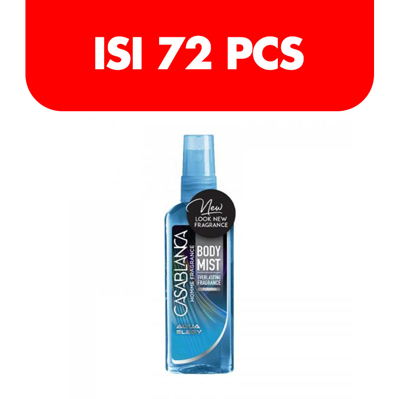 Casablanca Homme Body Mist Fragrance Aqua Elegy 100ml (Isi 72pcs) | Gogobli