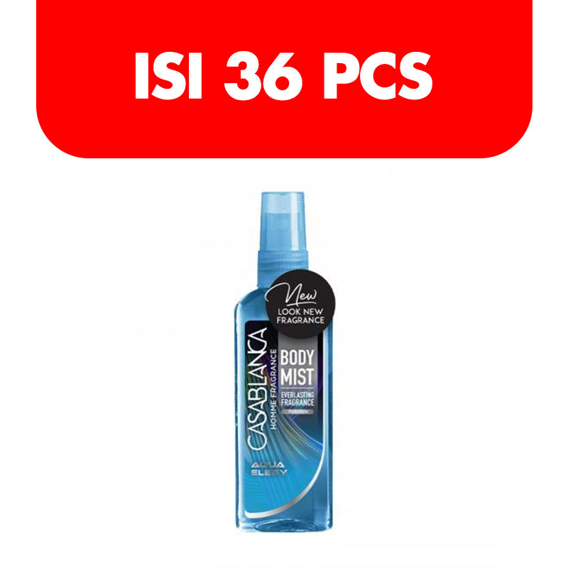 Casablanca Homme Body Mist Fragrance Aqua Elegy 100ml (Isi 36pcs) | Gogobli