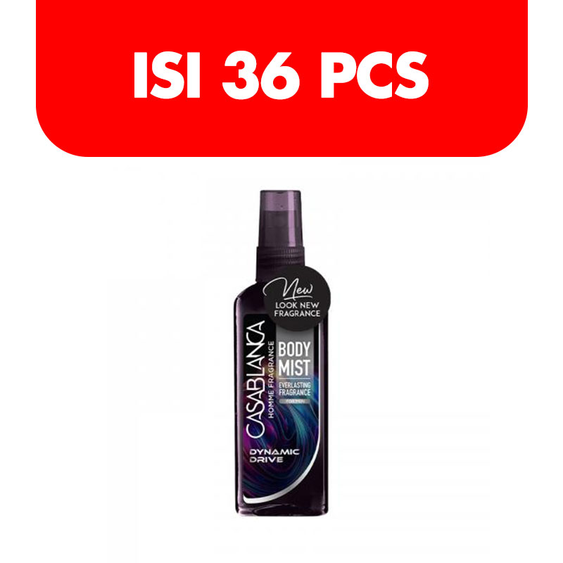 Casablanca Homme Body Mist Fragrance Dynamic Drive 100ml (Isi 36pcs) | Gogobli
