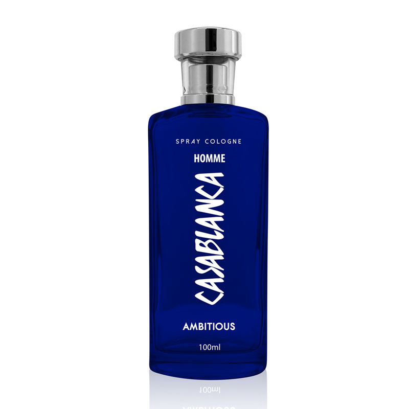 Casablanca Spray Cologne GLASS Homme Dark Blue Ambitious 100ml | Gogobli