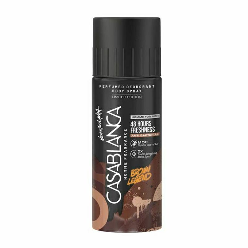Casablanca Homme Perfumed Deodorant Body Spray Brown Legend 150ml | Gogobli