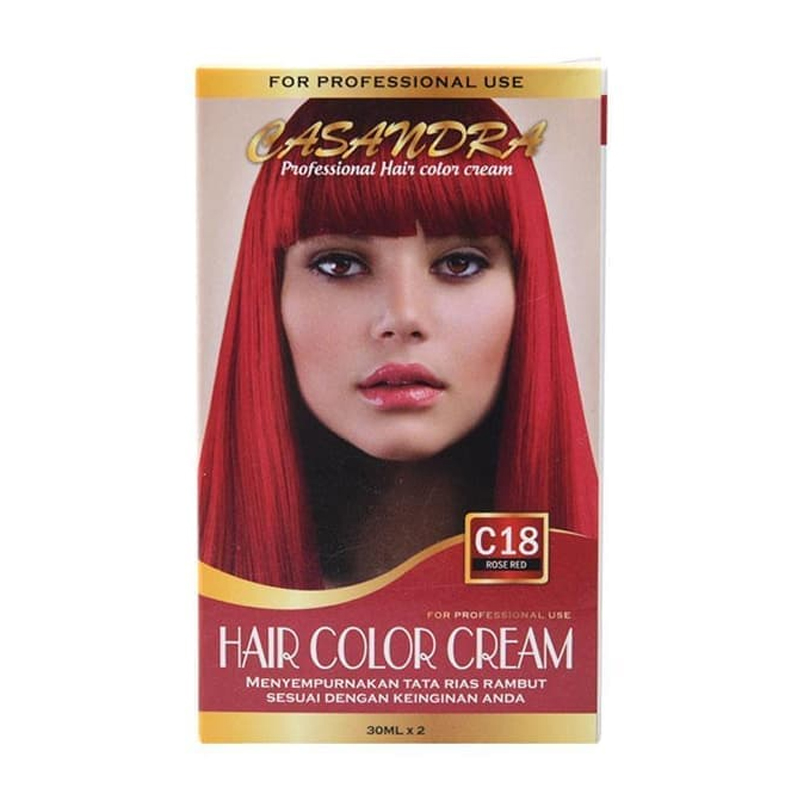 Casandra Hair Color Rose Red C18 | Gogobli