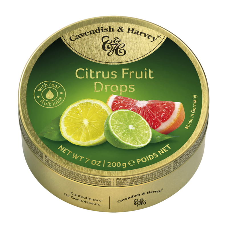 Cavendish & Harvey Citrus Fruit Drops 200gr (ED: Okt 25) | Gogobli