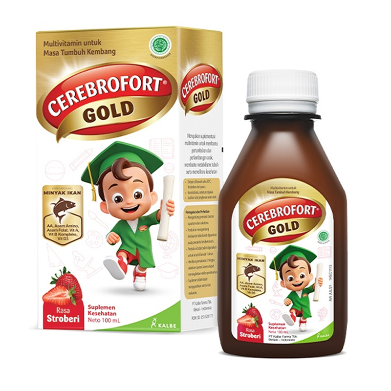 Cerebrofort Gold Strawberry 100ml | gogobli