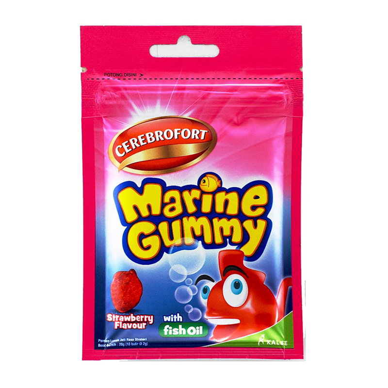 Cerebrofort Marine Gummy Strawberry Sachet 10 Gummy | Gogobli
