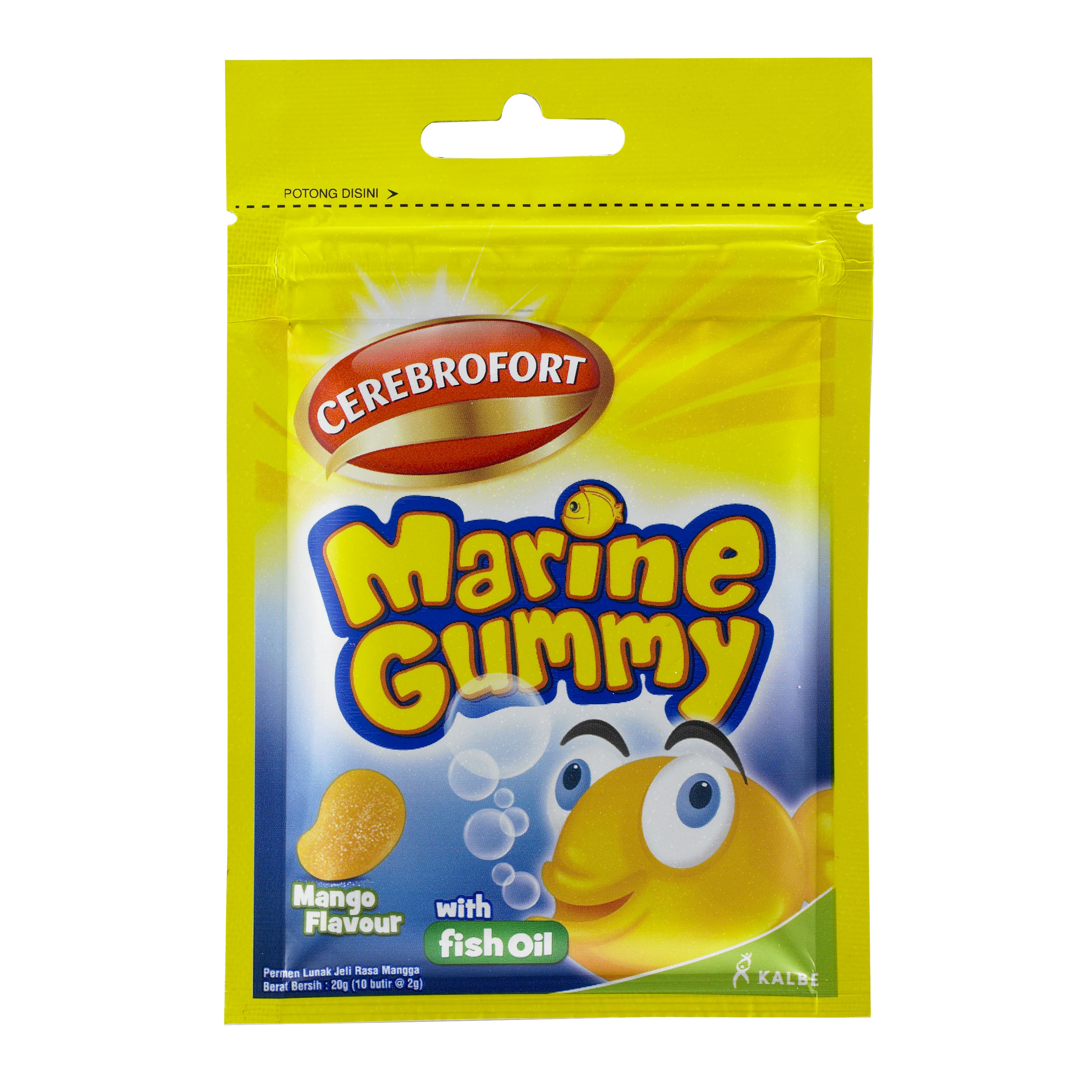 Cerebrofort Marine Gummy Mango Sachet 10 Gummy | Gogobli