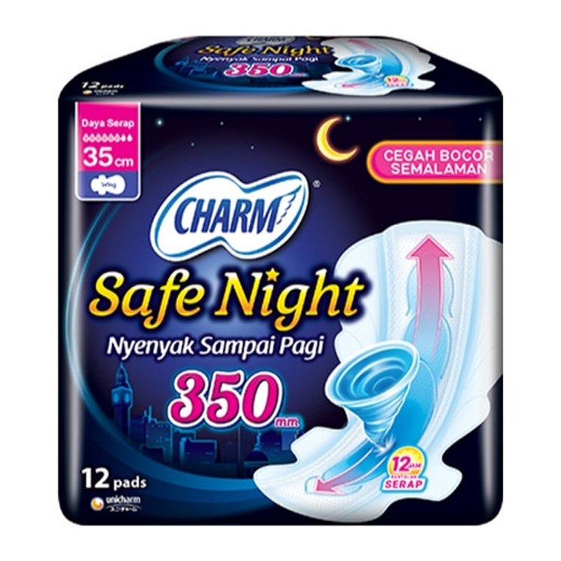 Charm Body Fit Safe Night Wing 35cm 12pcs | Gogobli