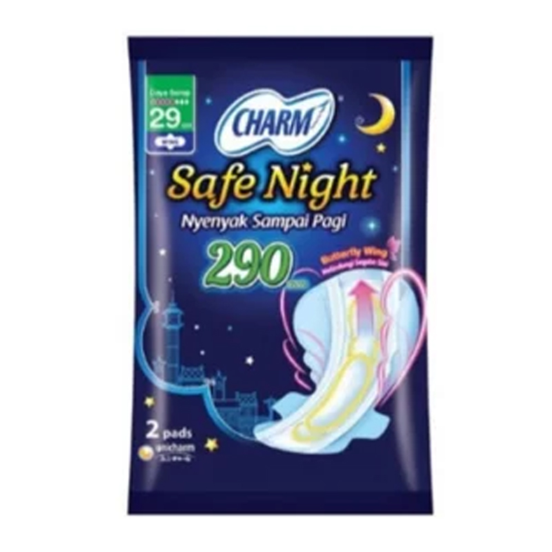 Charm Body Fit Safe Night Wing 29cm 2pcs | Gogobli