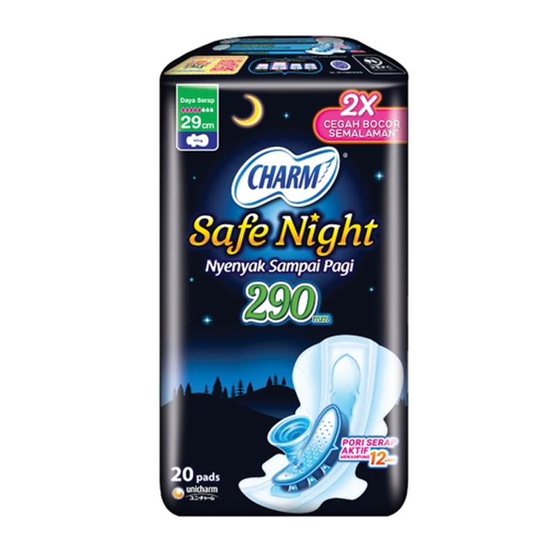 Charm Body Fit Safe Night Wing 29cm 20pcs | Gogobli