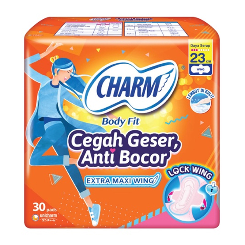 Charm Body Fit Extra Maxi Wing 23cm 30pcs | Gogobli