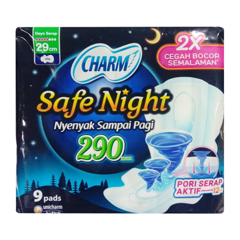 Charm Body Fit Safe Night Wing 29cm 9pcs | Gogobli