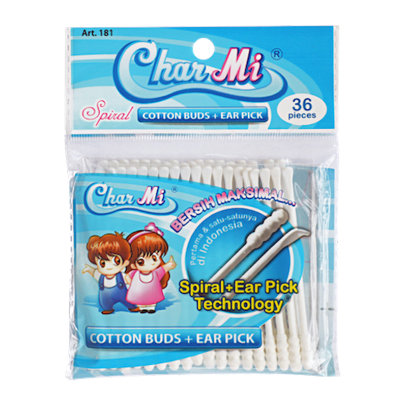 Charmi Cotton Buds Plus Ear Pick ART-181 (36pcs) | Gogobli