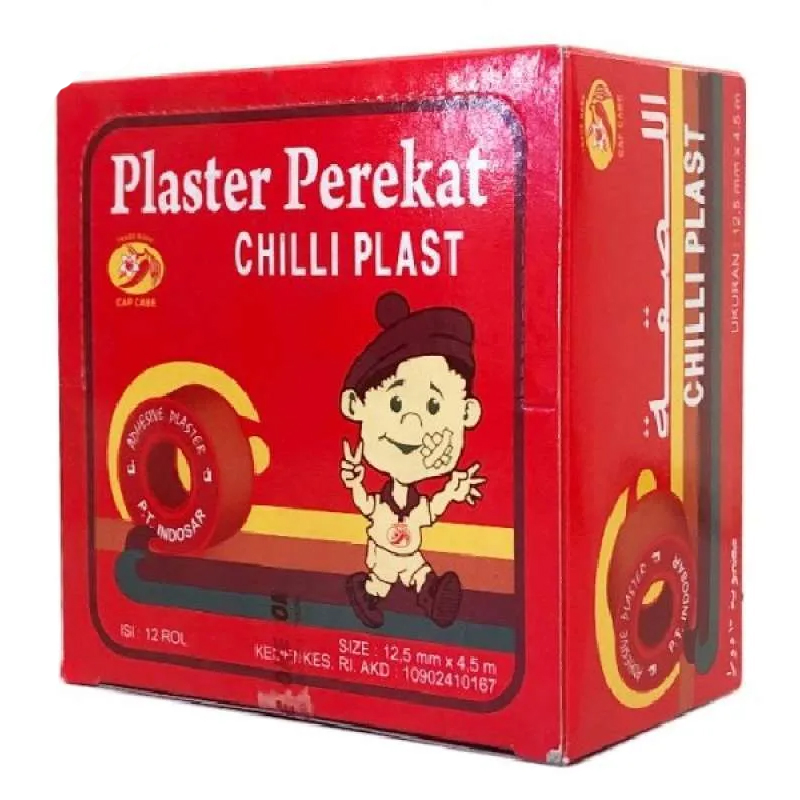 Chilli Plast Plaster Perekat Box 12 Roll (12.5 Mm X 4.5 M) | Gogobli