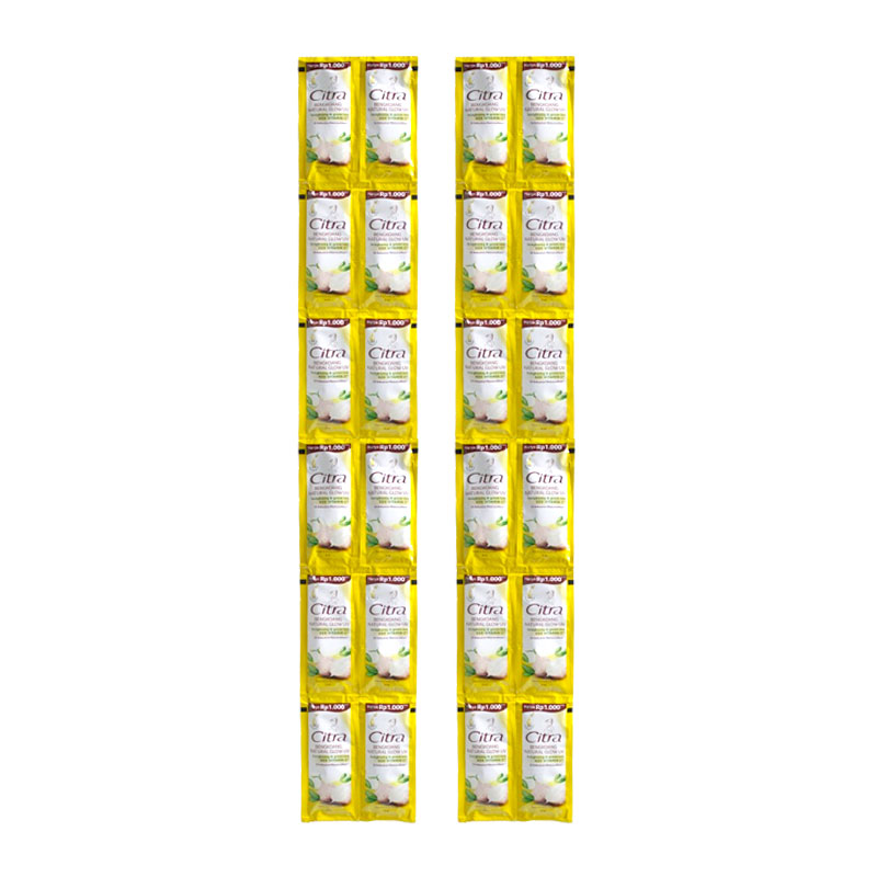 Citra Hand Body Lotion Bengkoang Natural Glow UV Sachet 9ml (Renceng Isi 12pcs) | Gogobli