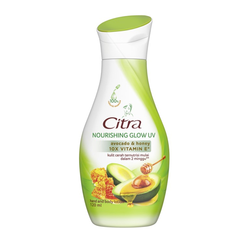 Citra Hand Body Lotion Nourishing Glow UV 120ml (ED: Jul 23) | Gogobli