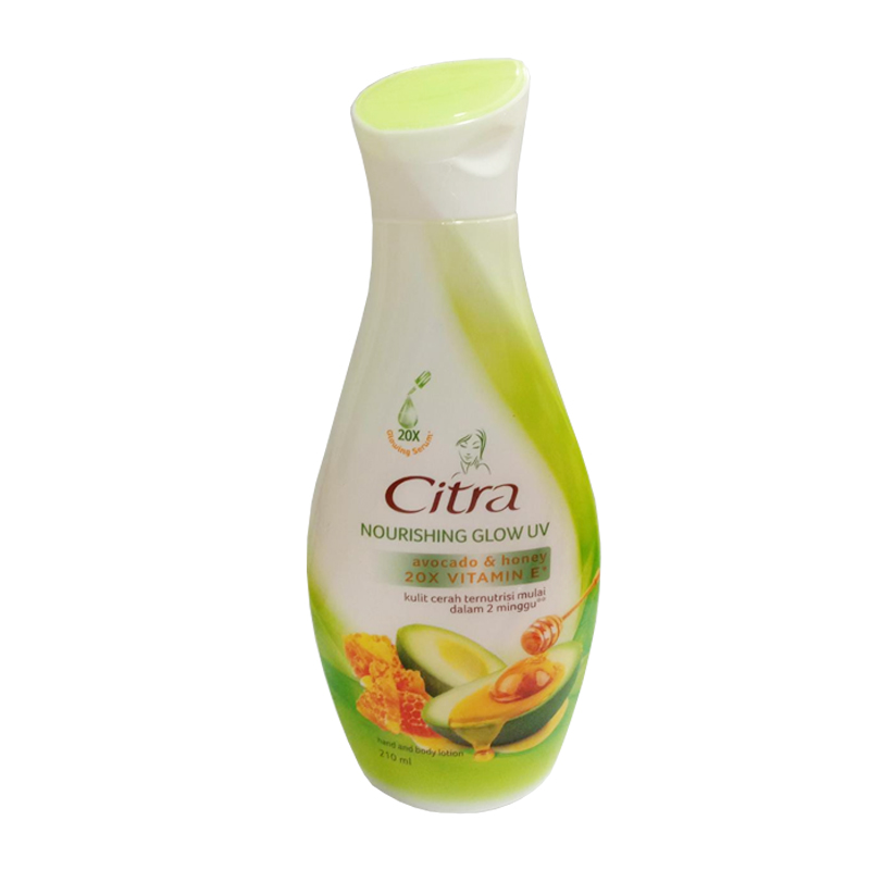 Citra Hand Body Lotion Nourishing Glow UV 210ml (ED: Nov 25) | Gogobli