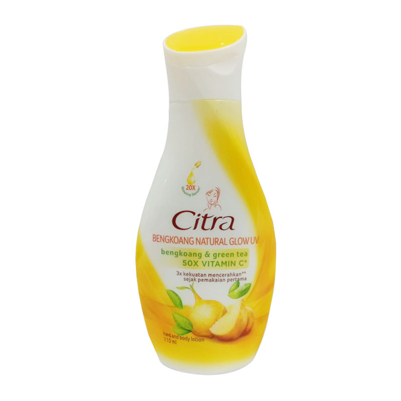 Citra Hand Body Lotion Bengkoang Natural Glow UV 110ml (ED: Jul 23) | Gogobli