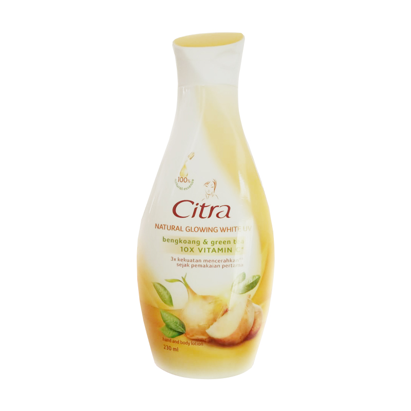 Citra Hand Body Lotion Bengkoang Natural Glow UV Bengkoang And Green Tea 210ml (ED: Feb 24) | Gogobli