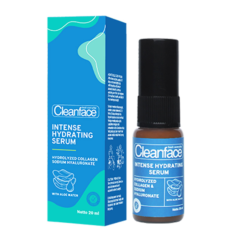 Clean Face Serum Intense Hydrating 20ml (ED: Okt 25) | Gogobli