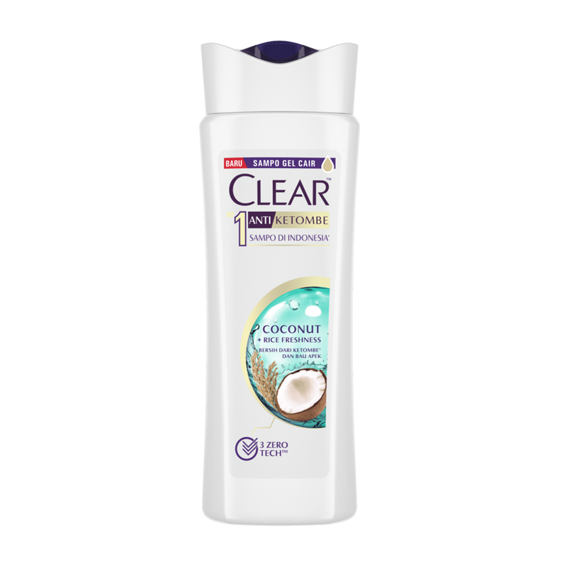 Clear Women Shampoo Coconut Plus Rice Freshness 160ml | Gogobli