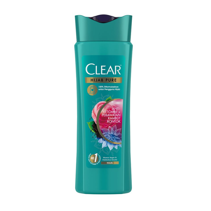 Clear Hijab Pure Anti-Dandruff Shampoo Hairfall Treatment 160ml | Gogobli