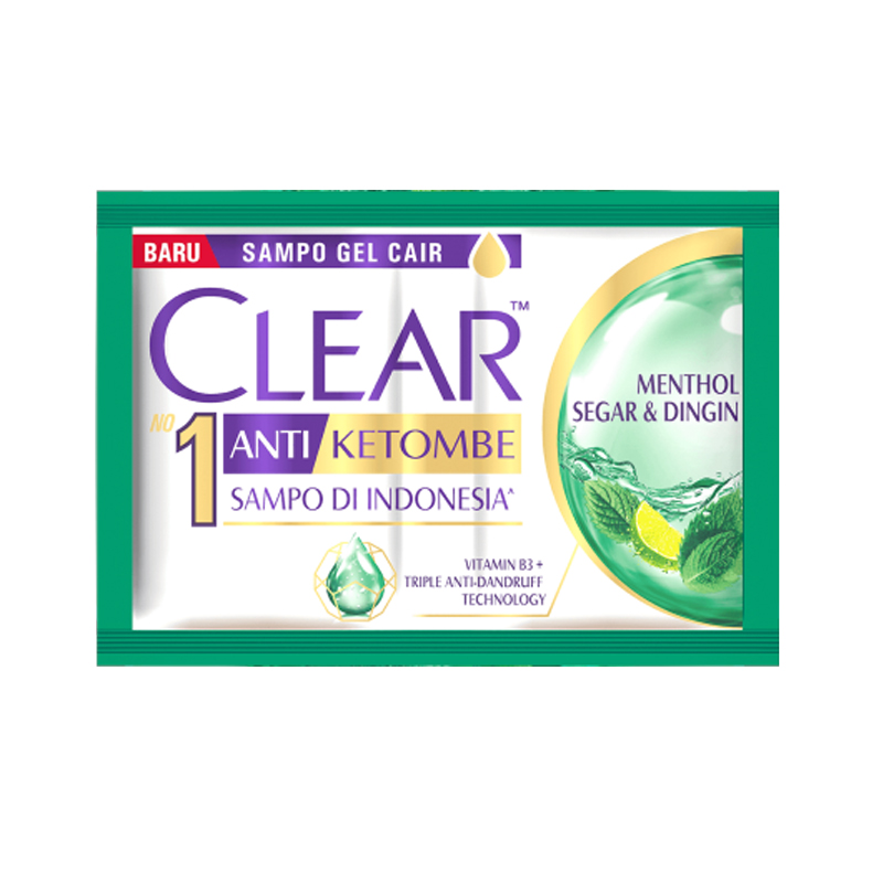 Clear Shampoo Ice Cool Menthol Sachet 9ml | Gogobli