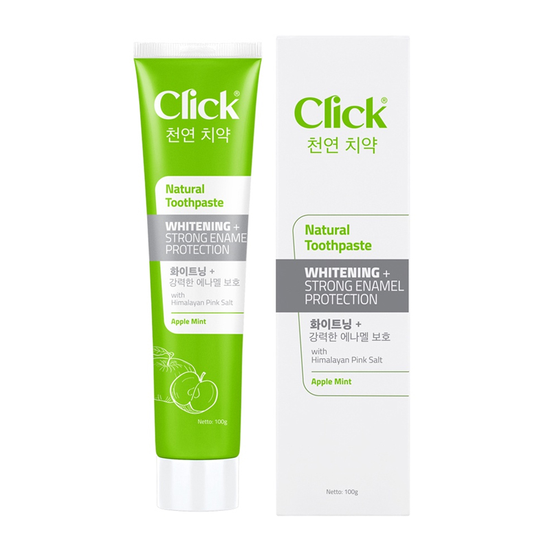 Click Natural Toothpaste Whitening + Strong Enamel Protection 100gr | Gogobli