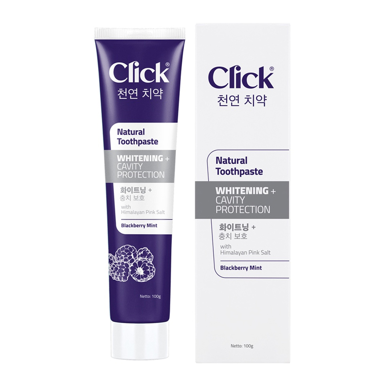 Click Natural Toothpaste Whitening + Cavity Protection 100gr | Gogobli