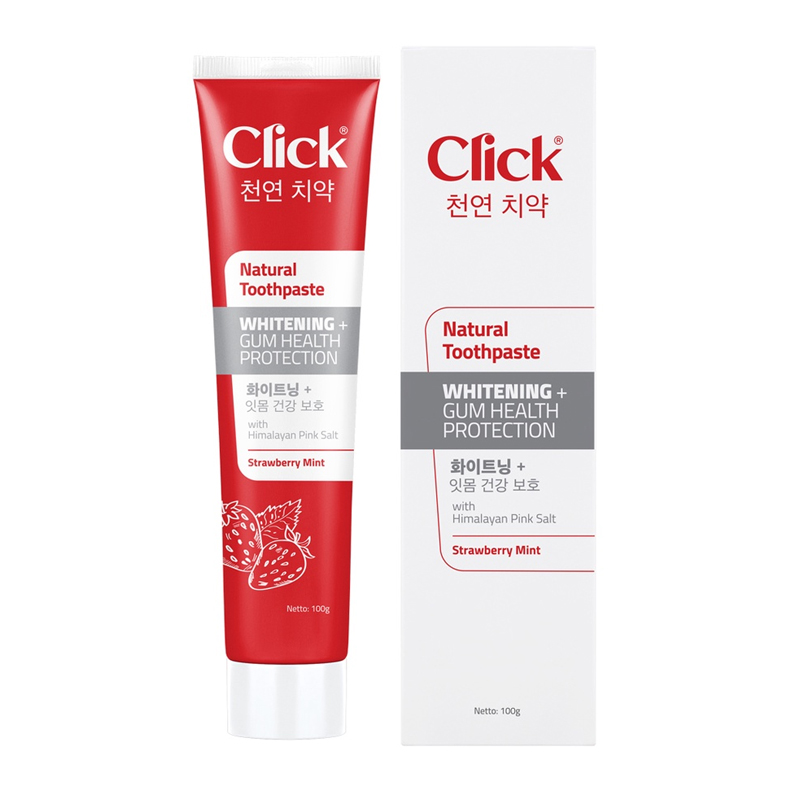 Click Natural Toothpaste Whitening + Gum Health Protection 100gr | Gogobli