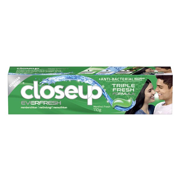Close Up Toothpaste Gel Green Everfresh Menthol Fresh 110gr | Gogobli