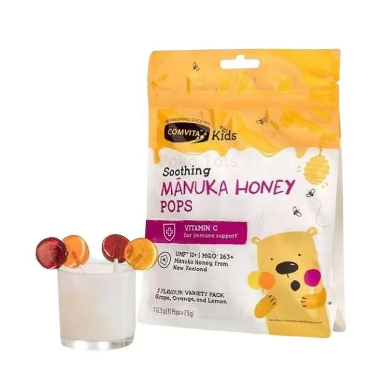 Comvita Kids Soothing Manuka Honey Pops 15 Pops | Gogobli