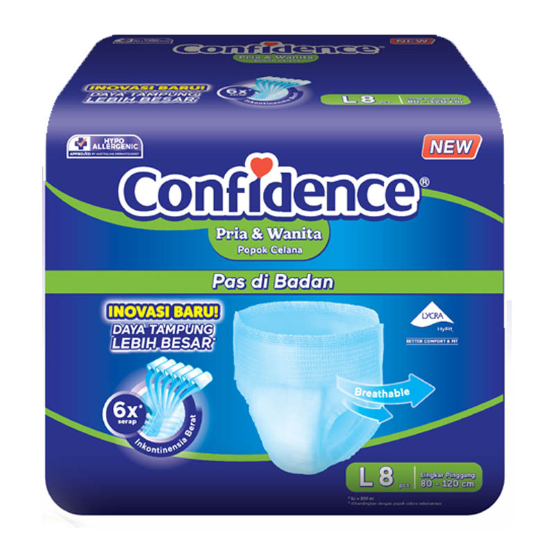 Confidence Adult Pants Heavy Flow L 8s | Gogobli