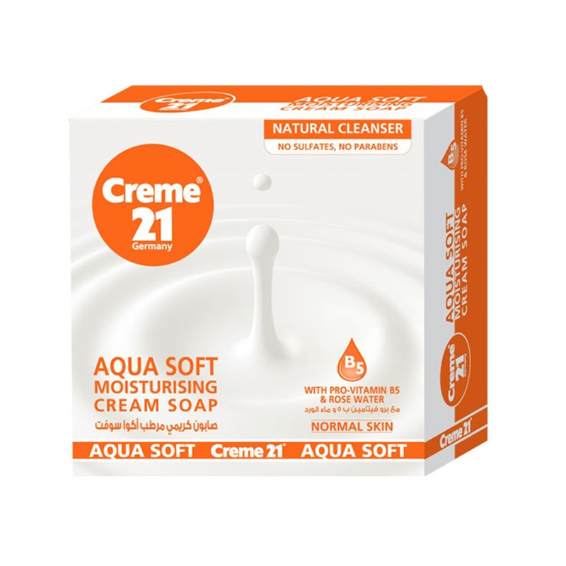 Creme 21 Aqua Soft Moisturising Cream Soap 125gr | Gogobli