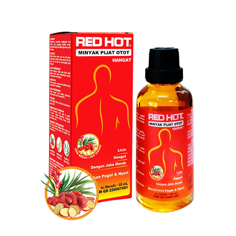Red Hot Minyak Pijat Otot 55ml | Gogobli