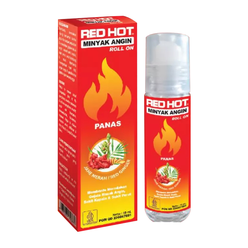 Red Hot Minyak Angin Roll On 10ml | Gogobli