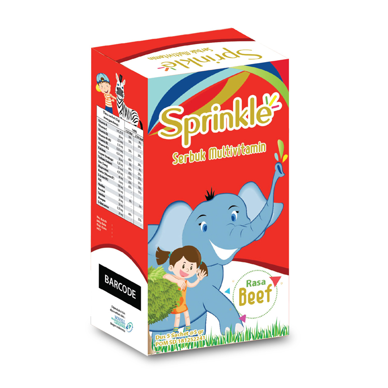 Sprinkle Serbuk Vitamin Rasa Beef (5s @ 5gr) | Gogobli