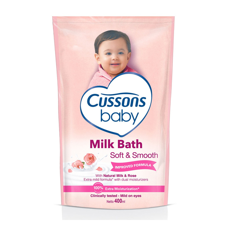 Cussons Baby Milk Bath Soft And Smooth Refill 400ml | Gogobli