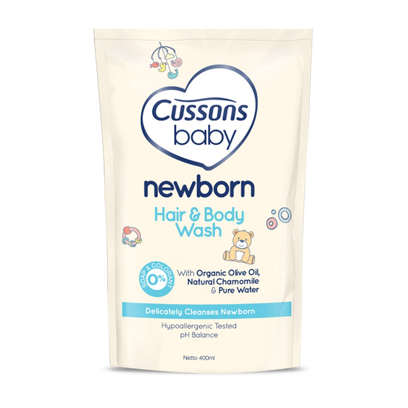 Cussons Baby Newborn Hair And Body Wash Refill 400ml | Gogobli