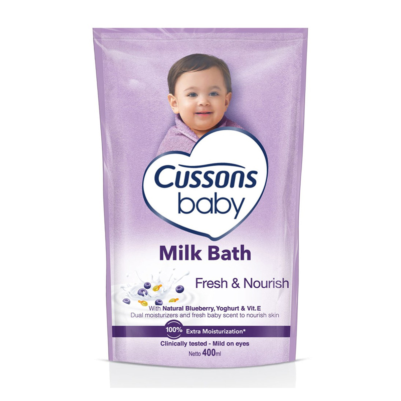 Cussons Baby Milk Bath Fresh And Nourish Refill 400ml | Gogobli