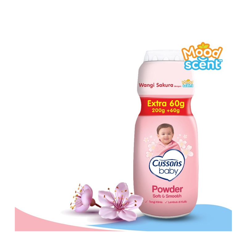 Cussons Baby Powder Soft And Smooth Extra Fill 200gr+60gr | Gogobli