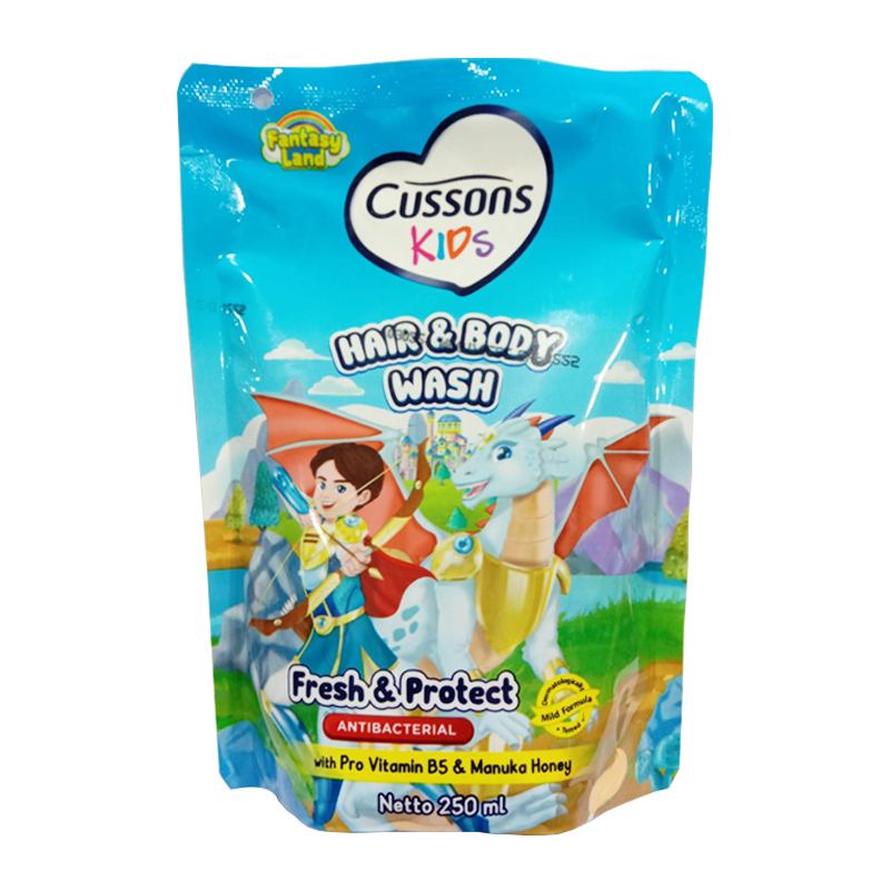 Cussons Kids Hair And Body Wash Fresh And Protect Refill 250ml | Gogobli