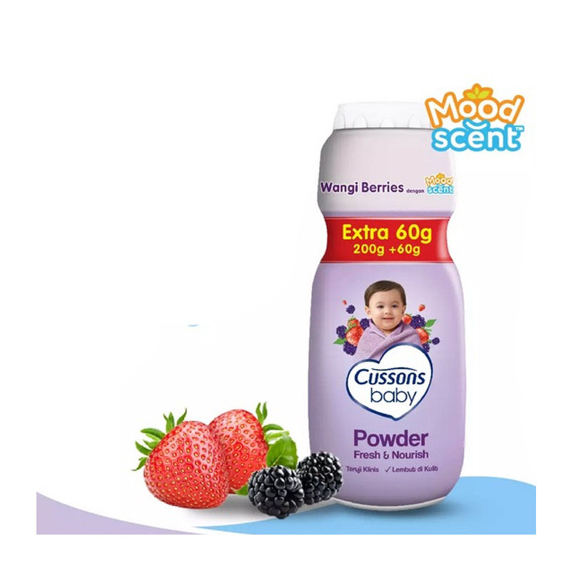 Cussons Baby Powder Fresh And Nourish Extra Fill 200gr+60gr | Gogobli