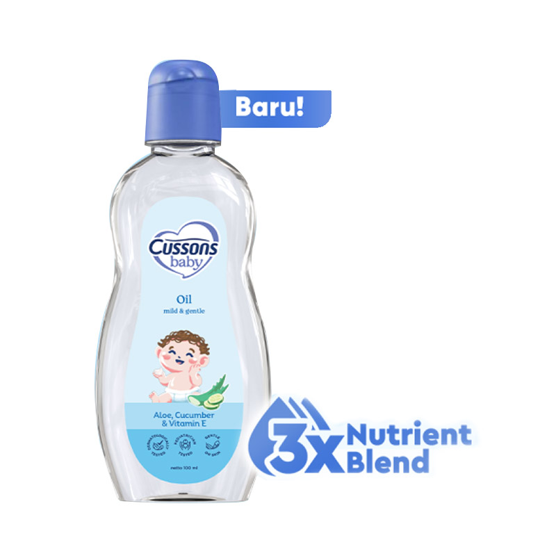 Cussons Baby Oil Mild And Gentle 100ml + 100ml | Gogobli