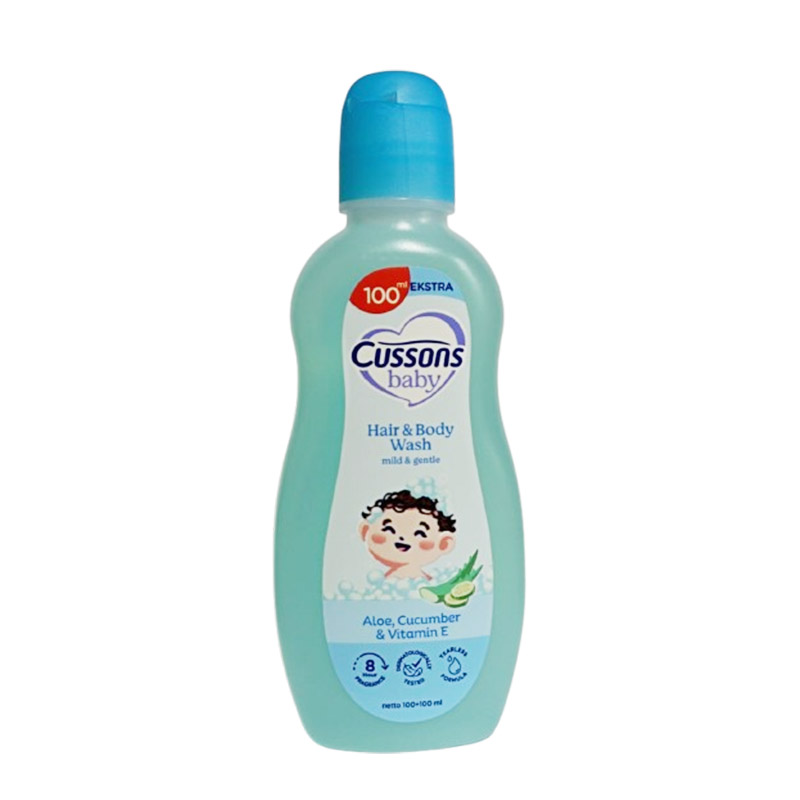 Cussons Baby Hair And Body Wash Mild And Gentle 100ml + 100ml | Gogobli