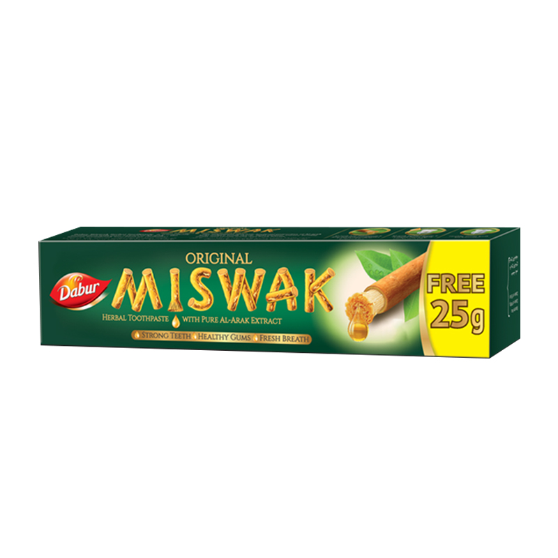 Dabur Miswak Herbal Toothpaste 50gr + 25gr | Gogobli