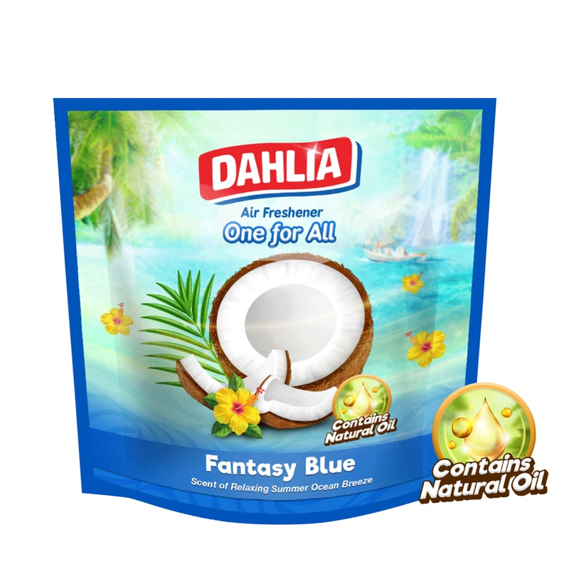 Dahlia Air Freshener One For All Fantasy Blue 75gr | Gogobli