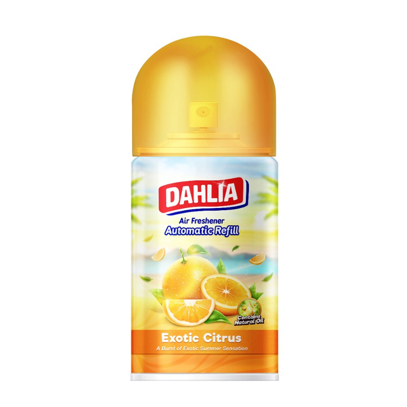 Dahlia Air Freshener Automatic Refill Exotic Citrus 225ml | Gogobli